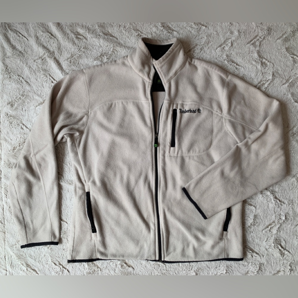 Timberland - Unisex Full Zip Tan Fleece Jacket